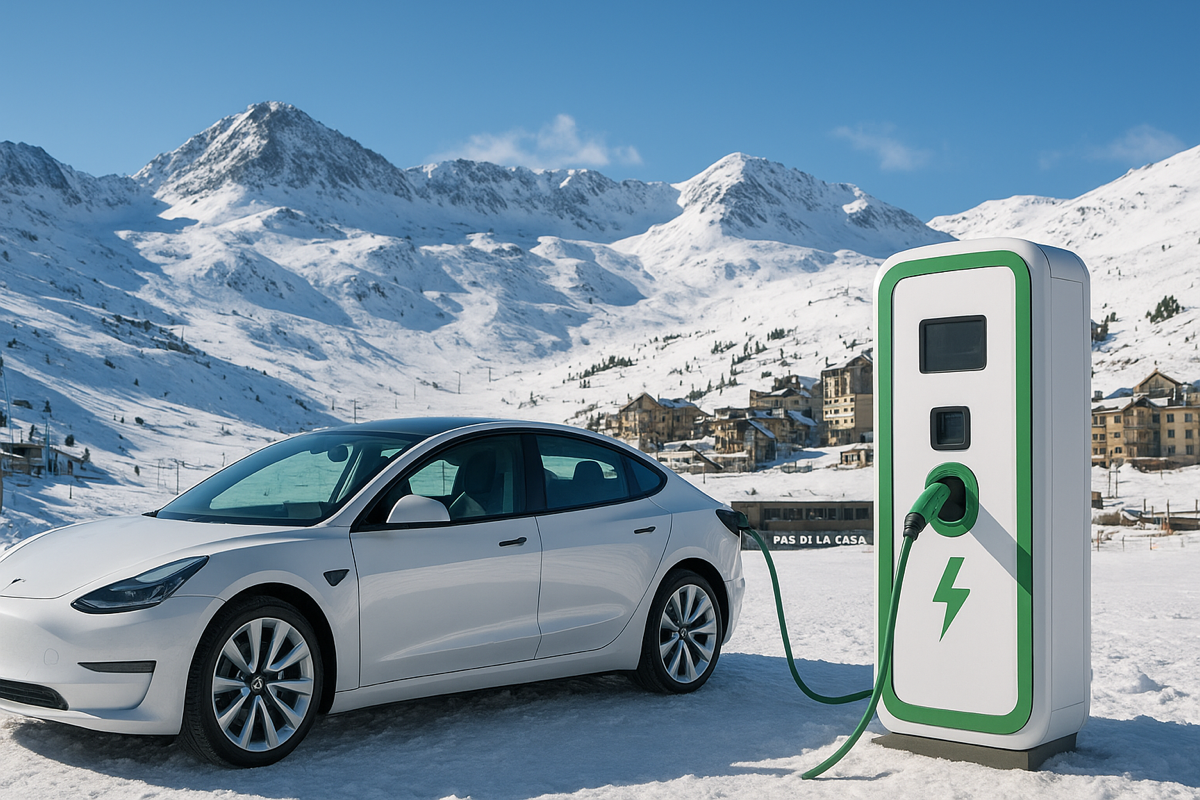 Electric vehicle charging stations in Pas de la Case